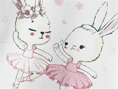 Name It bright white dancing bunny top